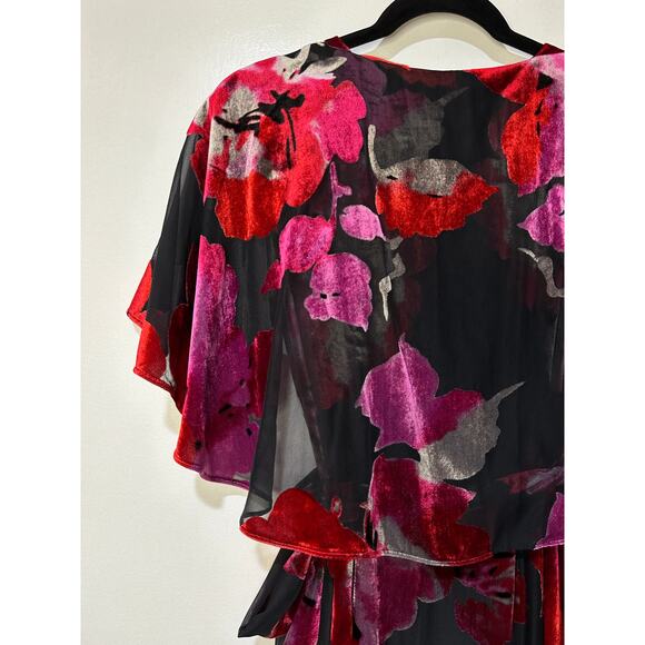 Hutch Nataly Short-Sleeve Wrap Maxi Dress Size XS/SM 2-4 NWOT Feminine Elegant - Picture 15 of 16